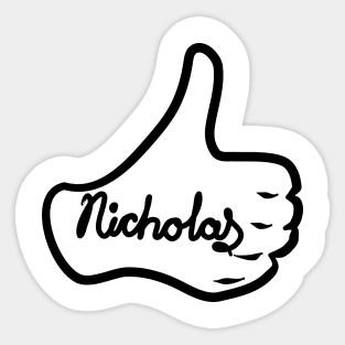 Men name Nicholas Sticker